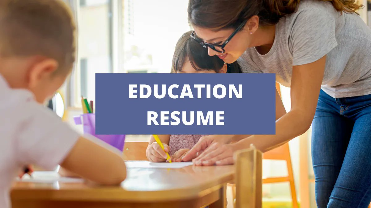 If you're looking for a job in the education field, a well-crafted education resume will help you stand out among your peers and catch the attention of hiring managers. #Educationresume #Educationskills buff.ly/3wvOWzV