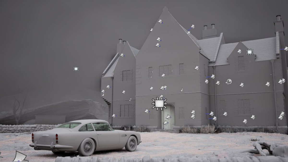 .@dyslexicdroid recreated James Bond's Skyfall Lodge and Aston Martin DB5 using 3ds Max and Unreal Engine 5: 

80.lv/articles/james…

#unrealengine #UE5 #gamedev #3dsmax #3dart #JamesBond #3dmodeling #rendering #render