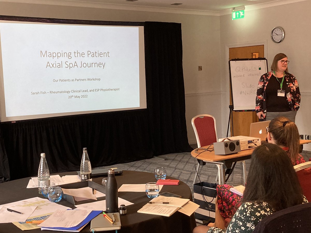 <a href="/SarahFishPhysio/">Sarah Fish</a> sharing our experience <a href="/WeAreLSCFT/">Lancashire & South Cumbria NHS Foundation Trust</a> of involving patients in mapping the patient journey

👉Refreshments
👉Personal welcome
👉Individual briefing 
👉Travel reimbursed
👉Strength in numbers
👉Recognise patient contributions (different colour post-it)

<a href="/NWRheumClub/">NWRC</a>