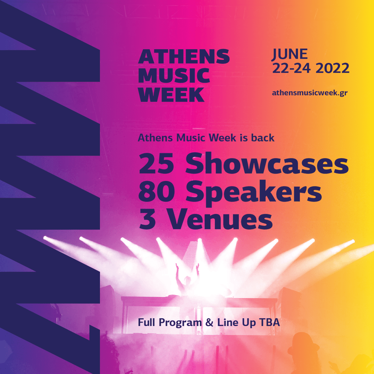 Athens Music Week (@athensmusicweek) on Twitter photo #AMW2022 first speakers & artists are revealed!
We are counting backwards
#joinourcountdown
👉athensmusicweek.gr
<a href="/technopolis_coa/">Τεχνόπολη Δήμου Αθηναίων</a> <a href="/europe_creative/">Creative Europe</a> <a href="/hemimusichub/">hemimusichub</a>
<a href="/madtv/">Mad TV</a> <a href="/AthensVoice/">Athens Voice</a> <a href="/969rockfm/">96.9 ROCK</a> <a href="/best926/">best 92.6</a> <a href="/pepper966/">Pepper 96.6</a> <a href="/PopagandaGR/">Popaganda</a>
<a href="/olafaq/">olafaq.gr</a> <a href="/patisionzei/">Η Πατησίων Ζει</a> <a href="/Onemangr/">OneMan</a> <a href="/newsbombgr/">newsbomb.gr</a> #AMW2022 first speakers & artists are revealed!
We are counting backwards
#joinourcountdown
👉athensmusicweek.gr
<a href="/technopolis_coa/">Τεχνόπολη Δήμου Αθηναίων</a> <a href="/europe_creative/">Creative Europe</a> <a href="/hemimusichub/">hemimusichub</a>
<a href="/madtv/">Mad TV</a> <a href="/AthensVoice/">Athens Voice</a> <a href="/969rockfm/">96.9 ROCK</a> <a href="/best926/">best 92.6</a> <a href="/pepper966/">Pepper 96.6</a> <a href="/PopagandaGR/">Popaganda</a>
<a href="/olafaq/">olafaq.gr</a> <a href="/patisionzei/">Η Πατησίων Ζει</a> <a href="/Onemangr/">OneMan</a> <a href="/newsbombgr/">newsbomb.gr</a>
