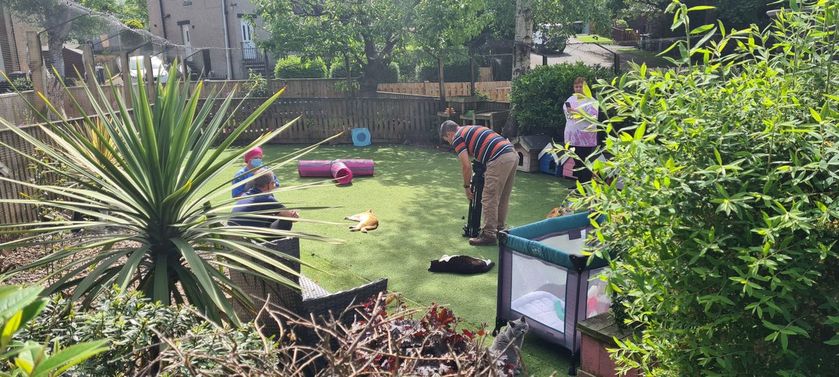 BCWRkittens's tweet photo. Been a busy afternoon on Wednesday at BCWR filming with @bbclooknorth Manisha was really a little tinker stealing the camera man's mic. 🤣🤣
#looknorth #bcwr #bradfordcatwatchrescue #manishatherescuekitten #specialneedscats #sensegarden #rescuecats #rescuekittens #catsoftwitter https://t.co/dhf0BLSe2u