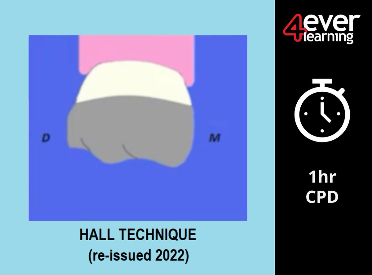 Re-issued #CPD course on the Hall Technique now available for our members! This 1hr course covers the technique in detail &amp; includes videos to demo the implementation. Members can enrol now! Not yet a member? Join today at 4everlearning.com