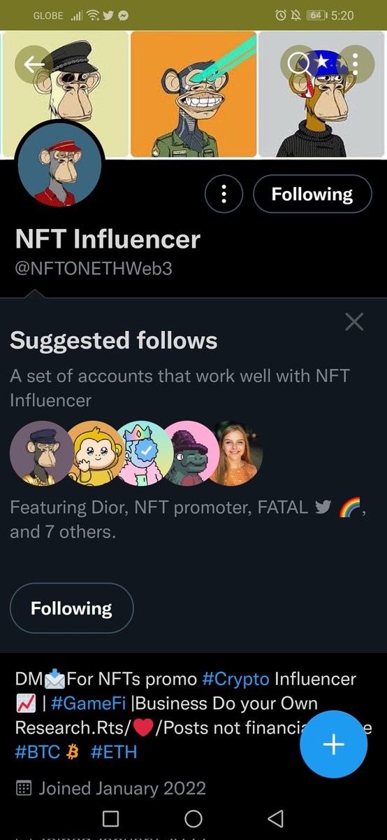 SiAcuu's tweet photo. @NFTONETHWeb3 @HiNFTGiveaway already following you sir https://t.co/miuFj90UoB