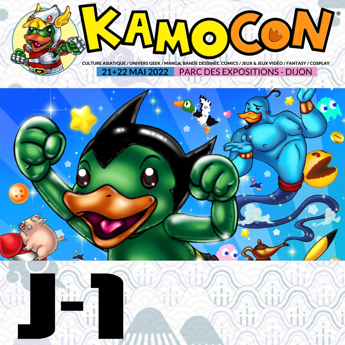 KamoConOfficiel's tweet photo. J - 1 avant Kamo Con ! 🤩🥳🦆🐤🐣
C'est le jour J pour l'installation au Parc des expositions et des congrès de Dijon !

Vous pouvez désormais acheter vos billets uniquement aux guichets du Parc des expo de Dijon les 21 et 22 mai !

Infos : https://t.co/bsnPMBWYIK https://t.co/wgN9hlgQjh