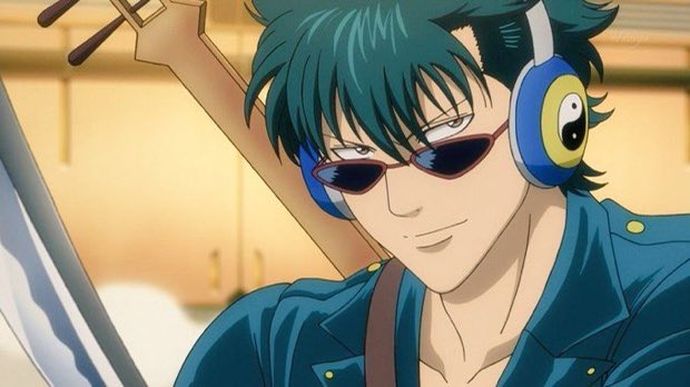 万斉はグラサンの下イケメンだった なお北大路斎は #銀魂 #銀魂はじめ