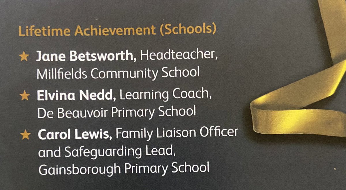 DeBeauvoirSch's tweet photo. We are incredibly proud of Elvina who was shortlisted and highly commended at the Hackney Stars Awards! You are a true 🌟 and we thank you for your 25 years service (and counting). https://t.co/EvsjY5K8nd