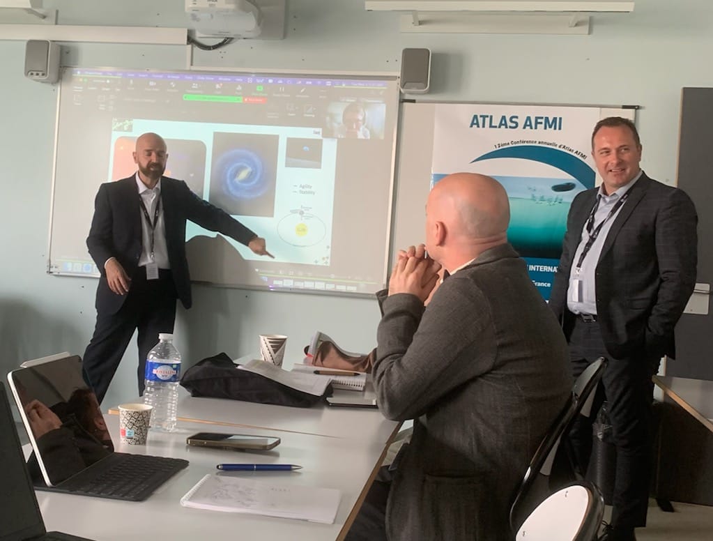 cred_esa's tweet photo. Very proud of our DBA Student @RabeeFares who participated in the @ATLAS AFMI 12th Conference presenting his work together with Pr. @MarcValax about “The Responsibility of Global Leaders on Team Adaptation in Extreme Contexts”. @IAE_Nice 
#Research #ESABeirut #DBA #leadership https://t.co/zzufzevgVn