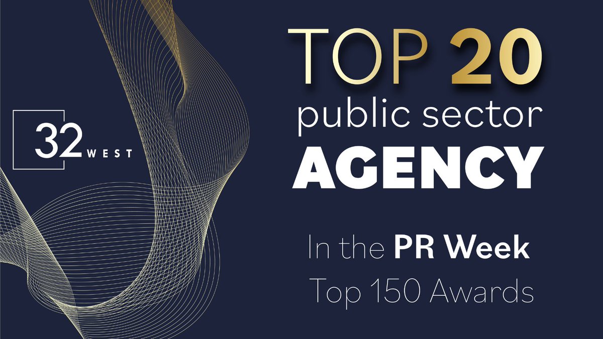 We're delighted to have been ranked in the top 20 agencies for the public sector by our industry bible, PR Week. 

It's a recognition of our increasing presence across the North of England and our growing reputation for delivering outstanding results for our clients.