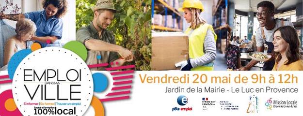 #Avecpoleemploi Cannet Coeur du #Var et <a href="/ML_dragui_leluc/">MissionLocale Dragui</a> 1ère manifestation 1️⃣emploi dans ma ville au #Luc en Provence. #TousMobilisés pour les secteurs en tension :
✅ Hôtellerie restauration
✅ Services a la personne
✅ Transport Logistique
✅ Viticulture