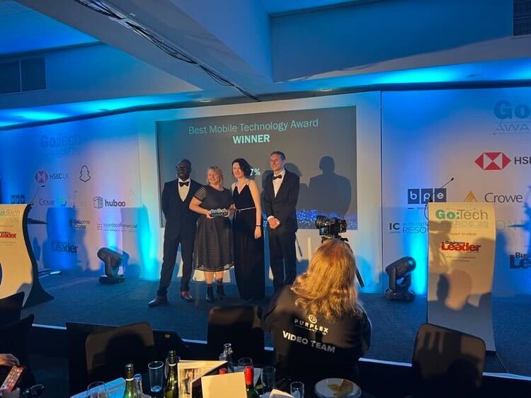 87PercentLtd's tweet image. Great news!

Last night, we attended the #GoTechAwards by @BLeaderNews and were delighted to be awarded the ‘Best Mobile Technology Award’

A huge thank you to the whole 87% team and everyone supporting our mission to improve the #mentalhealth of society, percent by percent

1/2