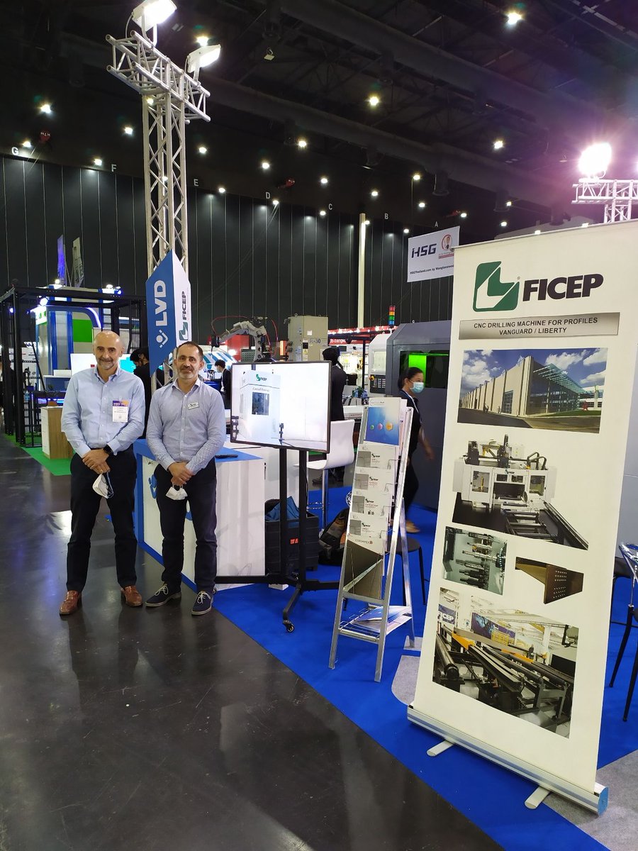 FicepHK's tweet image. Come and visit us on our stand X18 Hall 101at INTERMACH in Bangkok! #steelprojects#ficep#steelthinking