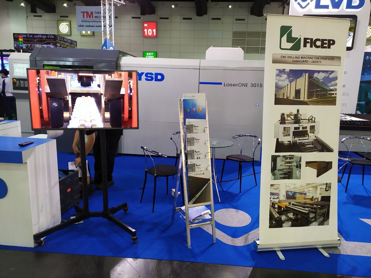 FicepHK's tweet image. Come and visit us on our stand X18 Hall 101at INTERMACH in Bangkok! #steelprojects#ficep#steelthinking
