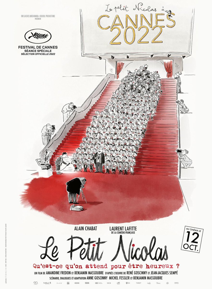 Alors que l'équipe du film s'apprête à monter les marches ce vendredi en Séance Spéciale à #Cannes2022 Anne Goscinny était déjà dans #MinutePapillon avec @SidonieBonnec mercredi dernier pour raconter l'incroyable saga de la création du petit Nicolas francebleu.fr/emissions/minu…