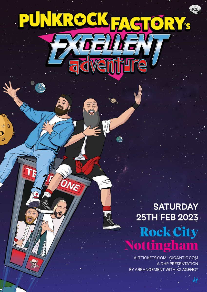 NEW/ @punkrockfactory's #excellentadventure tour hits Nottingham!

Mixing 1990s/2000s punk rock with a huge range, from the epic-ness of Meat Loaf to the soaring power of a Disney ballad, nothing is off limits to them.

Tickets on sale next Friday: https://t.co/nZeqiNNczW https://t.co/3mO0DRnaCr