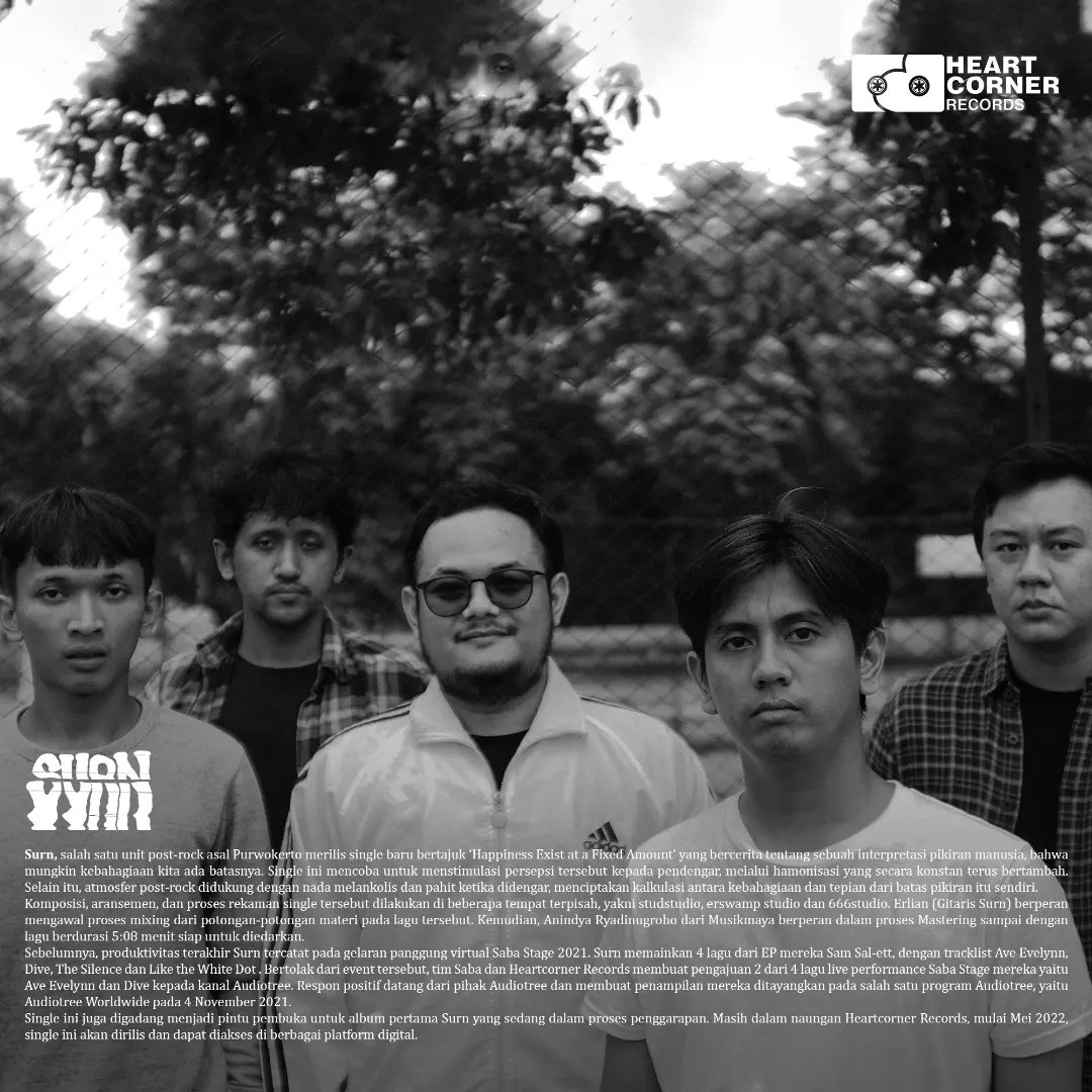 hcrecs's tweet photo. New single from @surnrock 'Happiness Exist at a Fixed Amount' is available on digital streaming platform

#heartcornerrecords 
#surn
#purwokerto https://t.co/KFWZQDPNuL
