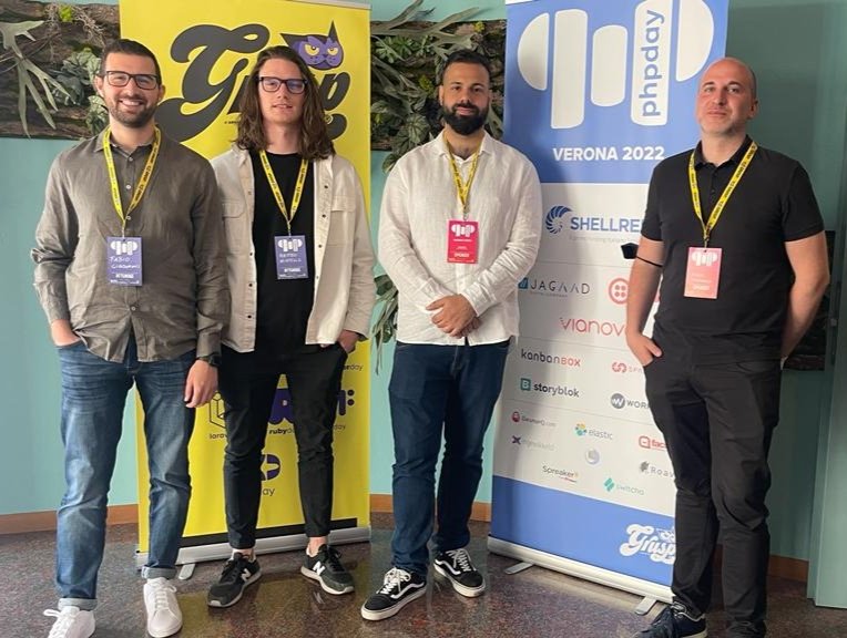 Shellrent's tweet image. Arriva anche il nostro team Sviluppo al @phpday 🧑‍💻 

#phpday #phpday2022 #grusp #shellrent