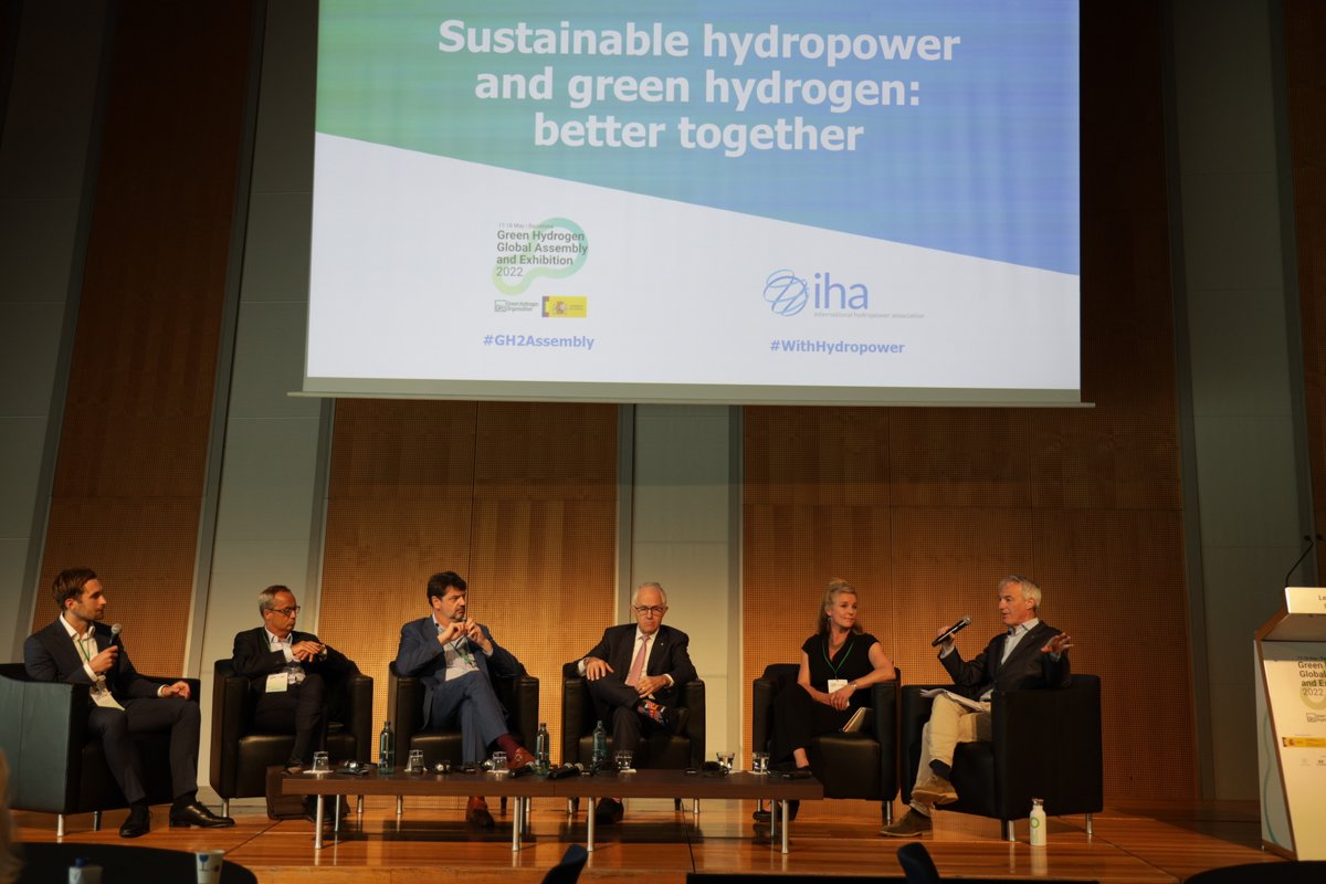 iha_org's tweet photo. This week, IHA Chief Executive @eddierich1 chaired a panel at #GH2Assembly on how #GreenHydrogen and #SustainableHydropower can work together.
#WithHydropower @gh2org https://t.co/yydpClDGuK