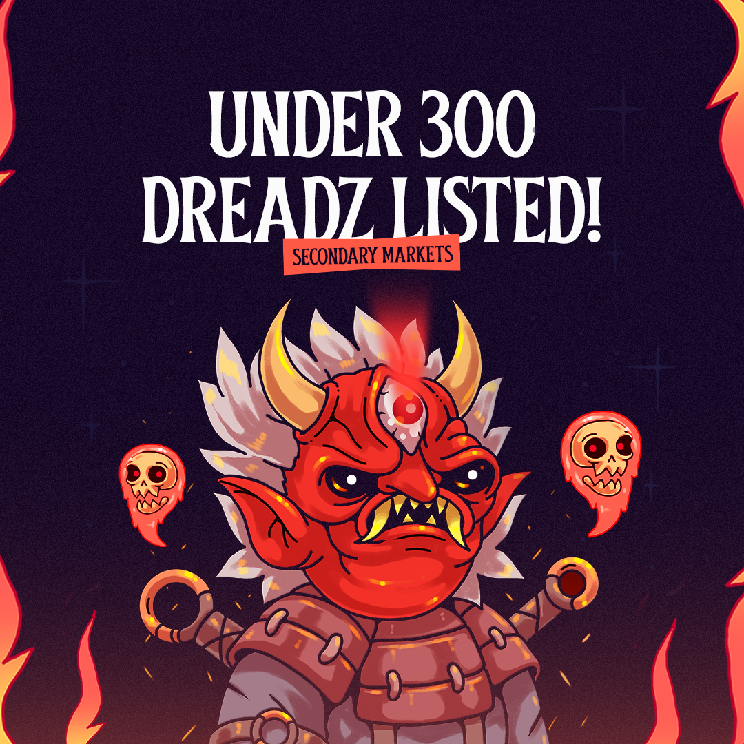 Currently only 275 listed 💀 

Holders only Poker Tournament will be held again this week, join the community to get your seat at the table 🃏