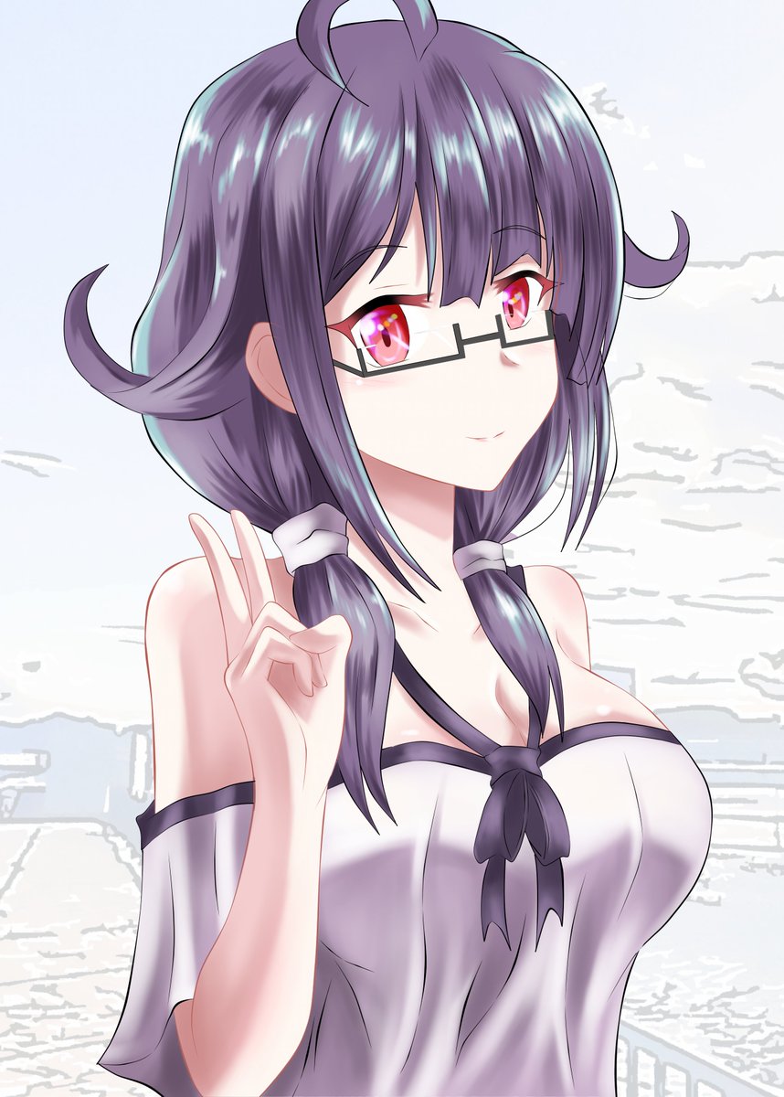 大鯨(艦これ) 「#大鯨
#艦これ 

て・い・と・く!!

大鯨とポートレート 」|ニパのイラスト