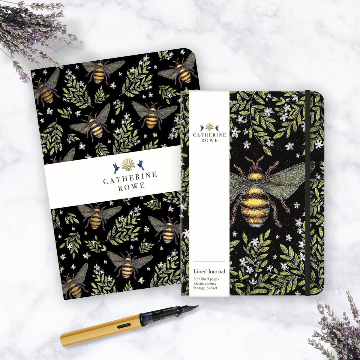 It’s #nationalbeeday ! Celebrating with these fab Bee journals from our stationery collection - by designer @Catherinelrowe
