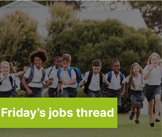 LRTSHub's tweet photo. It's our First Friday job thread - 
If you're a school looking to recruit -let us know.

If you're an ECT looking for a job check out this weeks jobs in our hub area👇👇👇.
#ECT #newjob #jobsthread https://t.co/uYGXdV090T