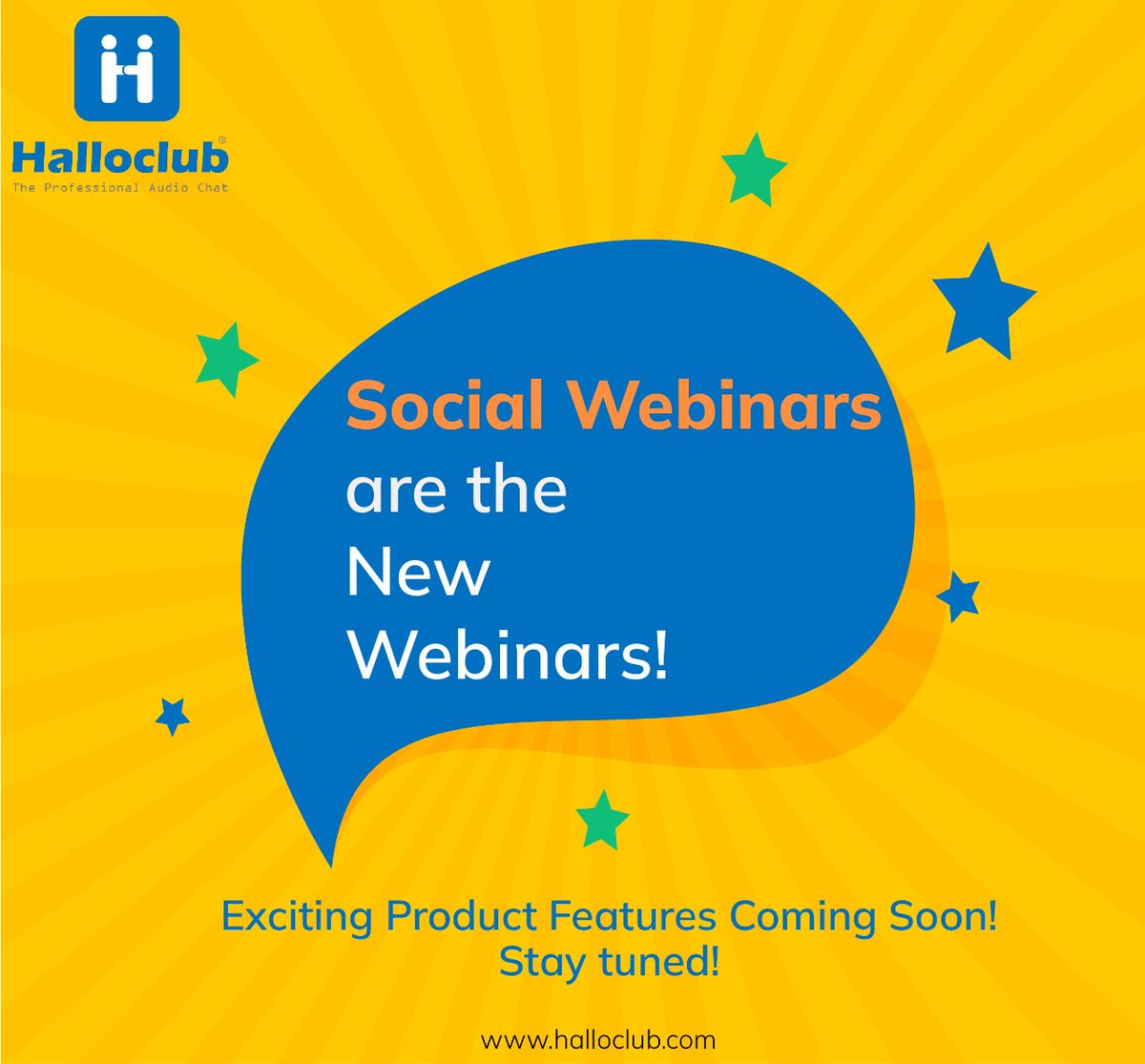 halloclub's tweet photo. Social webinar? Is that like a webinar but on social media? 🤔 Stay tuned! Interesting product features coming on Halloclub!
.
.
#socialwebinar #professionalnetworking #webinars2022 https://t.co/9Jk7mumTTM