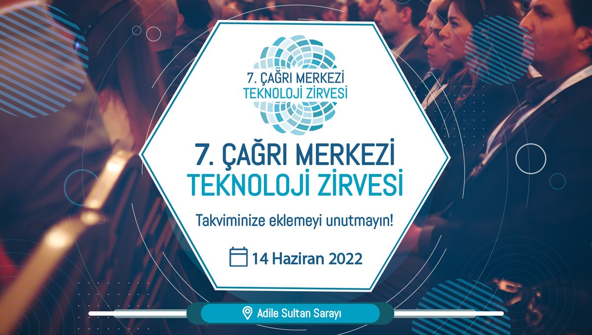 14 Haziran'da Adile Sultan Sarayı’nın tarihi atmosferinde #ÇağrıMerkezi ve müşteri deneyiminin (#CX) geleceğini keşfedeceğimiz 7. Çağrı Merkezi #TeknolojiZirvesi için hemen kaydolun: 
cagrimerkeziteknolojizirvesi.com/kayit-olun/

#TechnologySummit