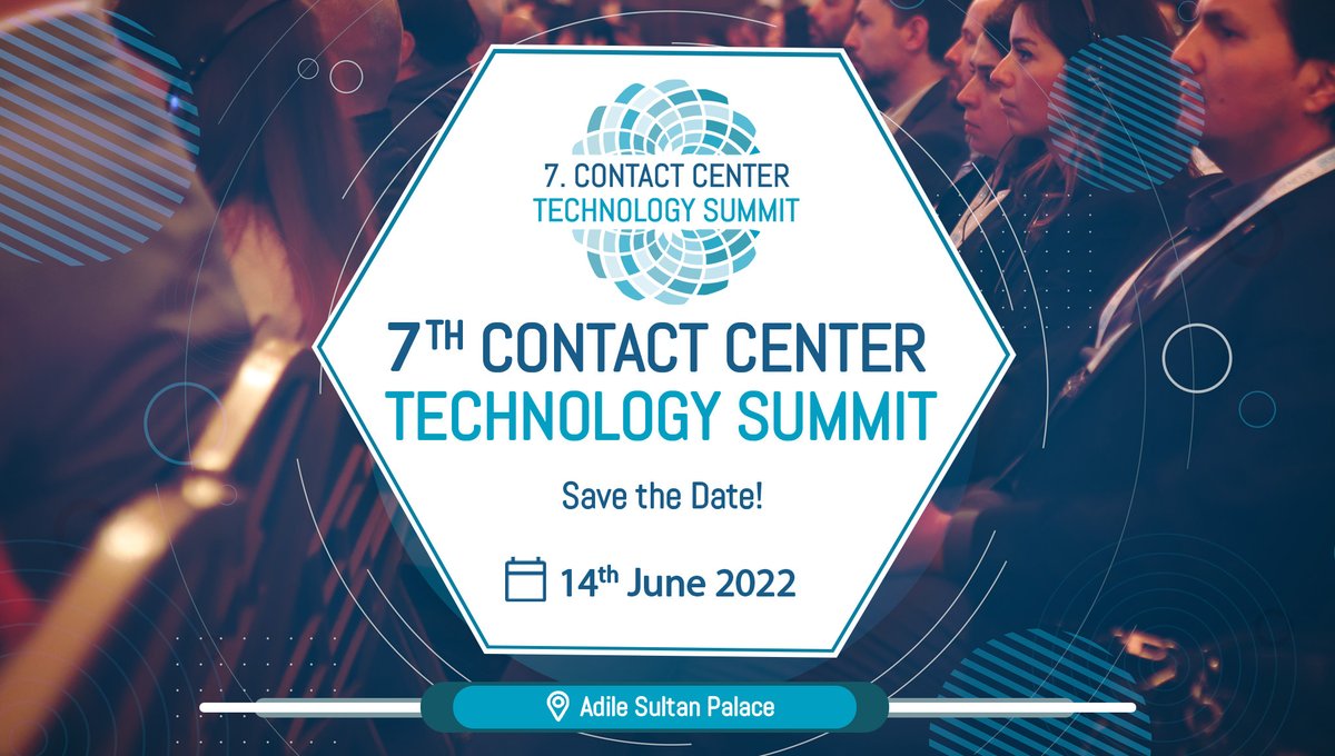 The 7. Contact Center #TechnologySummit, where we will discover the future of the #CallCenter and #CustomerExperience (#CX) in the historical atmosphere of Adile Sultan Palace on 14th of June.

Register now: cagrimerkeziteknolojizirvesi.com/en/register/