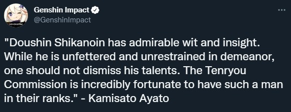 crysilix's tweet photo. @kaminarioddeye @bellzy56422907 @matchazuha Thoma calls him "That guy" in his voiceline, Ayato's new voiceline about him literally calls him a man dude. There's a lot of indications that he's an adult but indications that he's a child? Absolutely nothing. https://t.co/obQCLCssvf