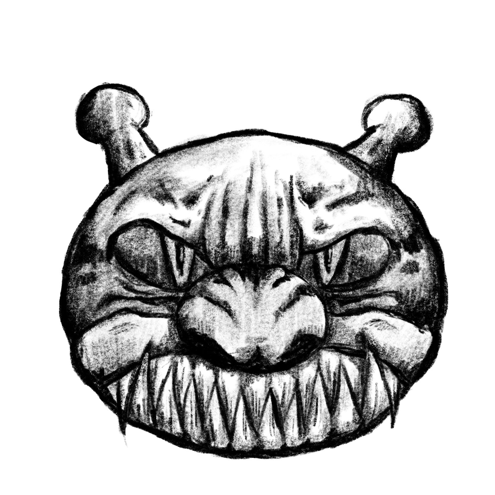 とっしー先輩 ウイルスに嫉妬する菌 落書き 일러스트 Graffiti イラスト Illustration Illustrator 怖い ホラー リアル キモい Horror ばいきん 菌 バイキンマン アンパンマン Follow Followｍe イラストグラム 絵描きさんと繋がり