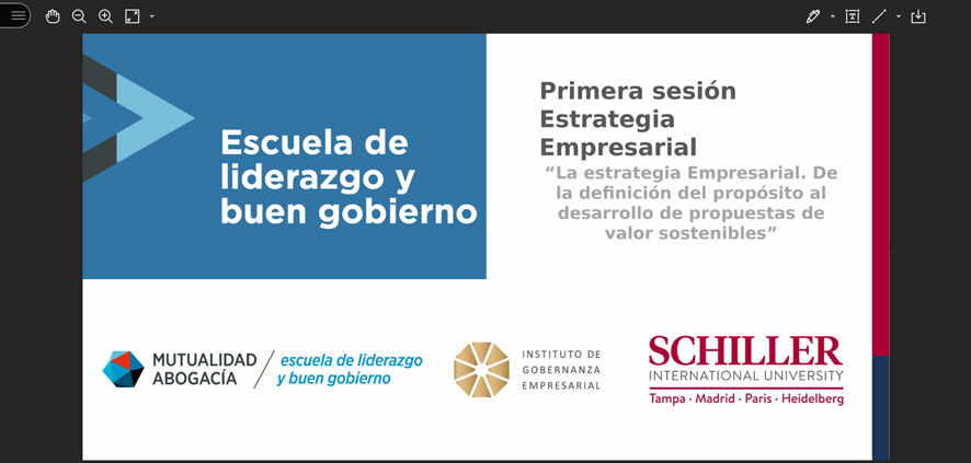 LiderGobCorp's tweet photo. #ProgramaDesarrolloDirectivo ➡️@hcasado , Managing Partner en @QueryGo, ha impartido una sesión sobre la #Estrategia Empresarial, de la definición del #propósito al desarrollo de propuestas de valor #sostenible .

@IGobernanzaEmp https://t.co/UWEUPlHuIX