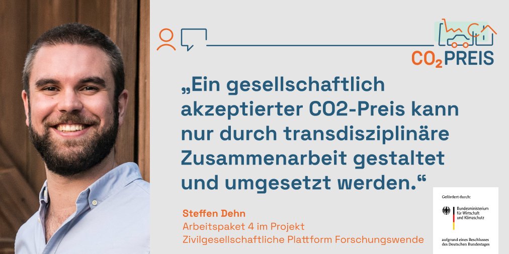 Im <a href="/Co2Preis/">CO2-Preis</a> Projekt verfolgen wir einen transdisziplinären Ansatz - in einem Beirat und unseren Stakeholder Workshops begleiten und gestalten  Vertreter*innen aus organisierter Zivilgesellschaft und Wirtschaft die Forschung mit ihrer Perspektive aus der Praxis mit!