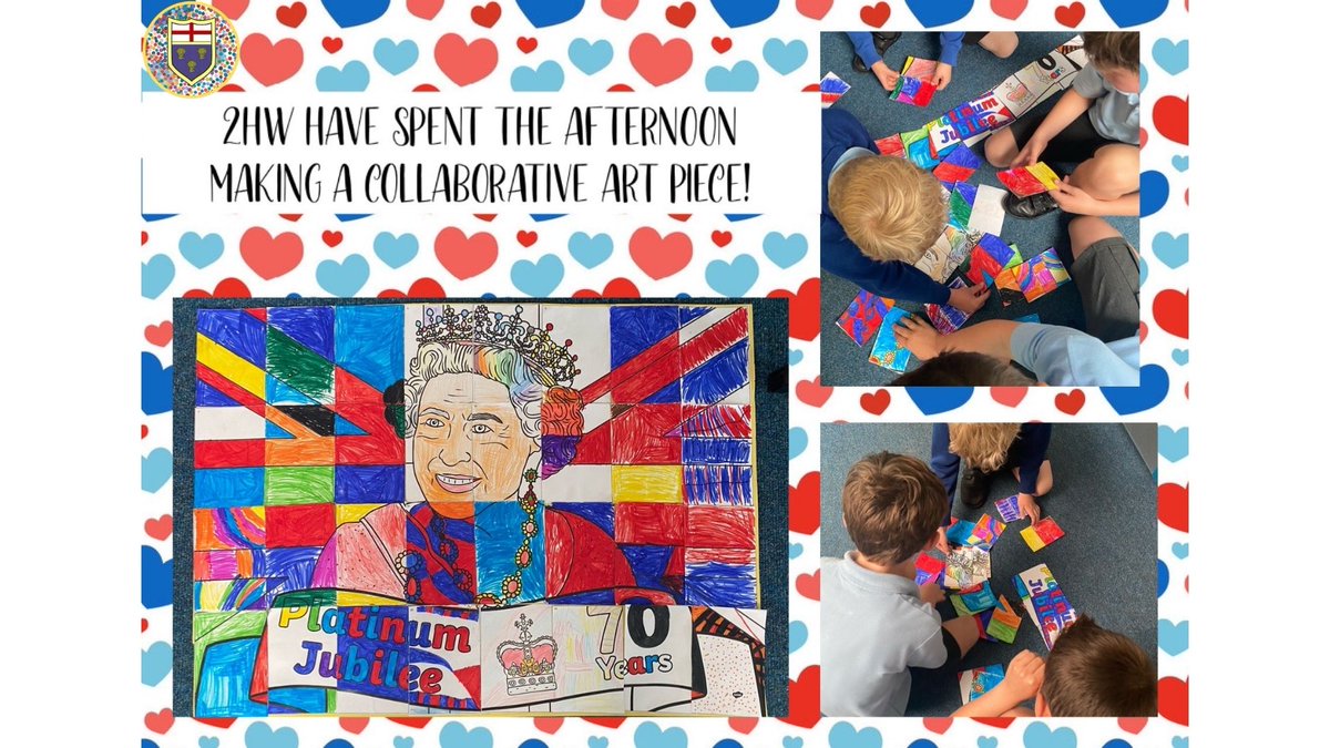 heswallstpeters's tweet photo. 2HW have showed our values of #teamwork and #effort when creating our collaborative artwork celebrating the Queen’s Platinum Jubilee! It was like an enormous puzzle putting the pieces back together again. #petersvalues #teamstp https://t.co/u4IGO8i8dV