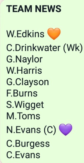 🆚 <a href="/ExhallCC/">Exhall & Wixford CC</a> 2s
🏟 Exhall 
🏆5th Division
⏱ 1:30 Start

Flying high with 2 wins from 2, beef hands league debuts out to Burgess and C.Evans! Lovely place to play, so really looking forward to this one 👌

 #Tinkerman 🦁🏠