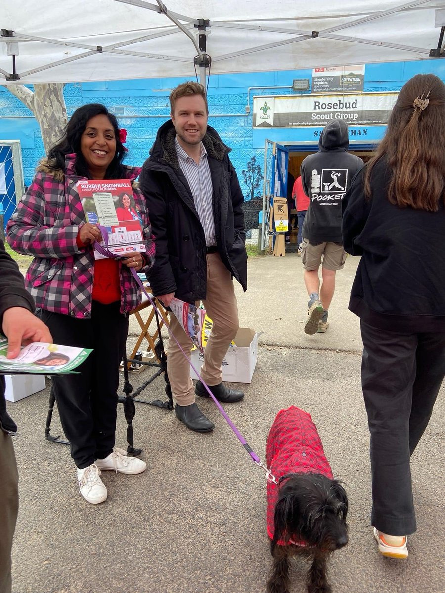 I'd like to thank all my wonderful volunteers for all the hard work they have done over 2 weeks. I couldn’t have done it without you.
Tomorrow #Labor volunteers will be out across #Flinders, so come say hi, get your democracy sausage and vote #Surbhi4Flinders for #ABetterFuture