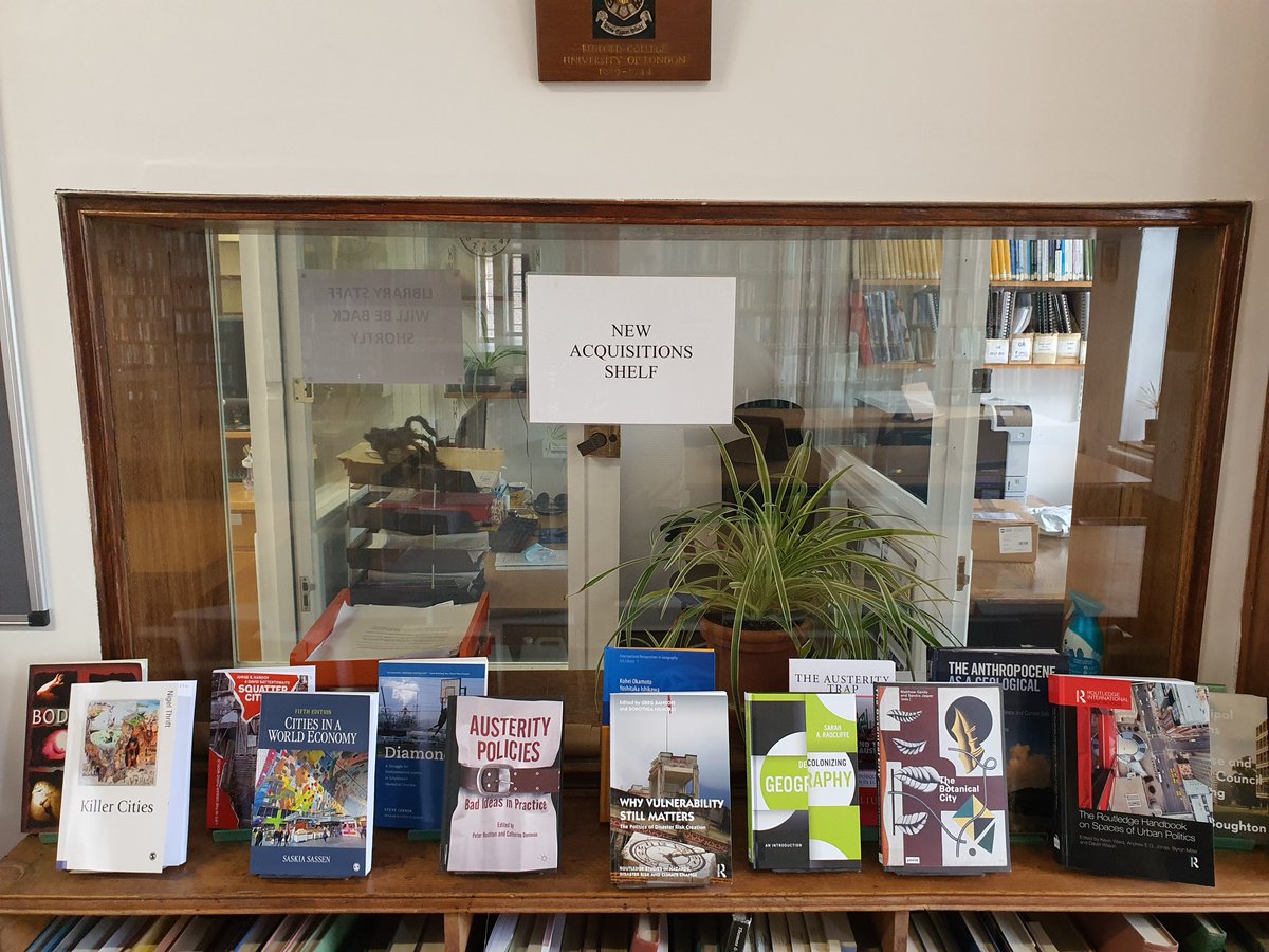 We've recently acquired new print and electronic books in the Geography Library. Find out what's been added to our collection: geog.cam.ac.uk/library/access…