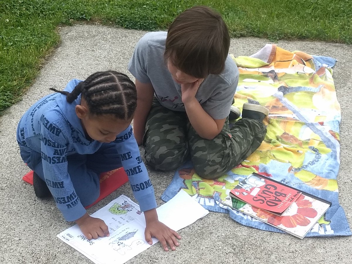 It was beautiful to watch our third grade and kindergarten Buddies spend some time reading together. Pure joy!