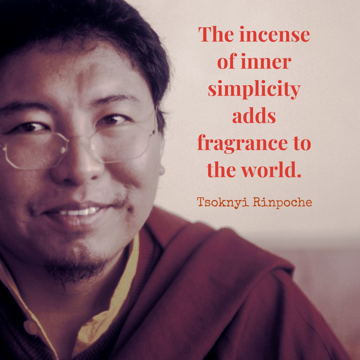 agappleton's tweet photo. I really needed to hear this today!
“The incense of inner simplicity adds fragrance to the world.“
Tsoknyi Rinpoche
#tsoknyirinpoche #pundarika #dzogchen #simplicity #innersimplicity https://t.co/FBSw94ksG9