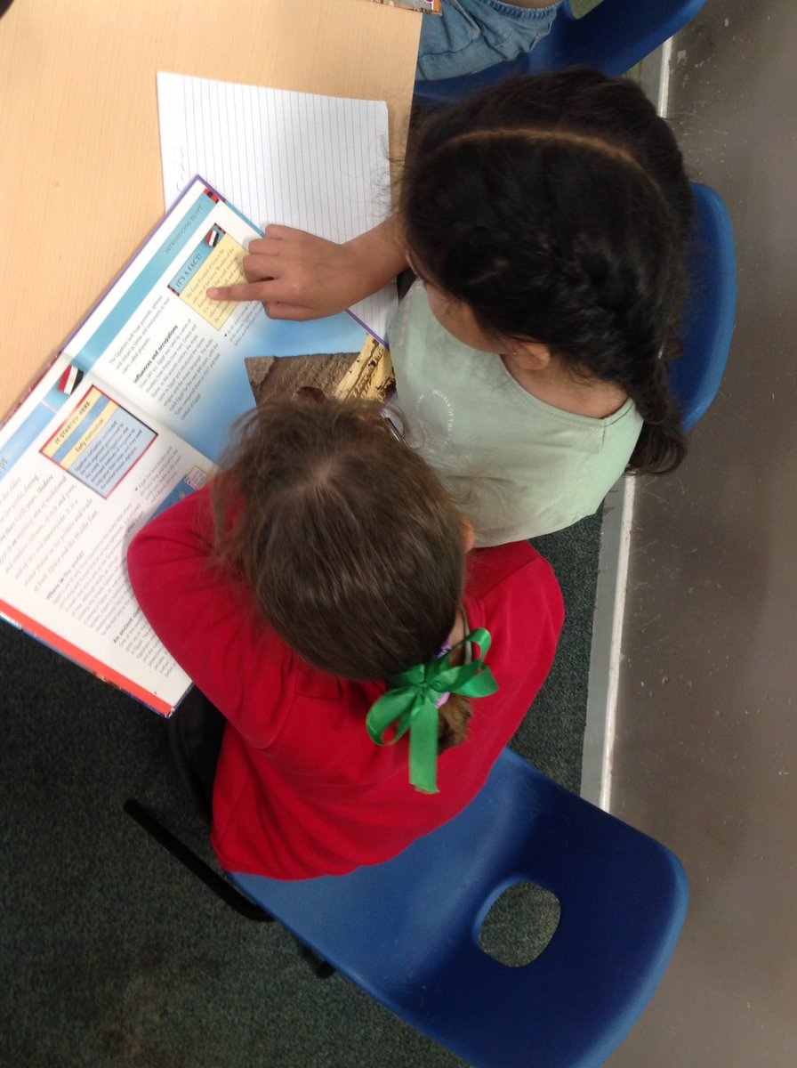 Edwaltonprimary's tweet photo. In Year 3, we're buried in books this morning, researching the geography of Egypt. #NoScreens #EcoDay #DressInGreen @wwf https://t.co/hzVvhSfc7U