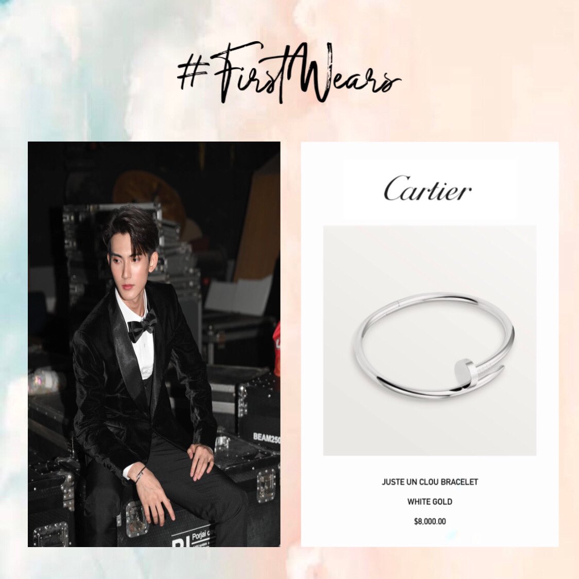 jafirstWears's tweet photo. #FirstWears  Cartier💗💙

Juste Un Clou Bracelet - White gold

Date Seen:
05.18.2022 @ Maya Awards Night 🧡

to celebrate this day for @jaestsx &amp; @firstfh5 @Sixsuperstars 💗

happy 520 days! 💚🧡

📸 @firstfh5 &amp; @Cartier 

#JaFirst #MayaAwardxJaFirst #Sweet520xJaFirst https://t.co/nZ0wPPVLwQ
