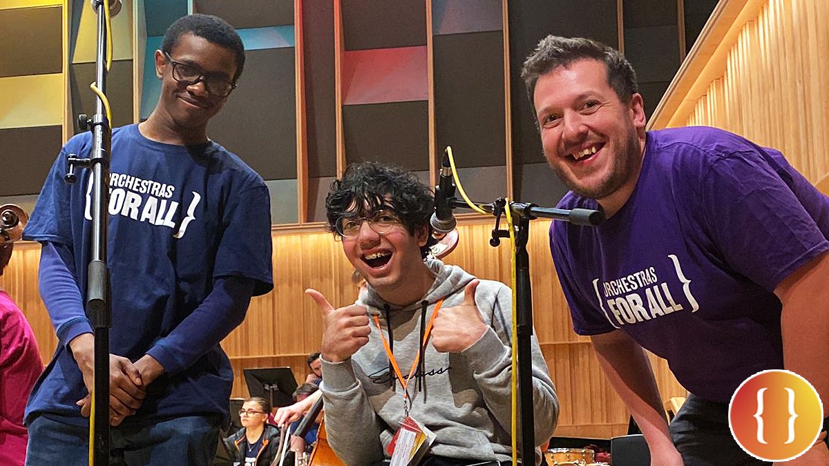 Happy Friday everyone! 😊 Just look at those smiley faces. In the words of our National Orchestra for All trumpeter, Tashan: “It’s the #NOFA effect!” #happyfriday #fridayfeeling #musiceducation #charity