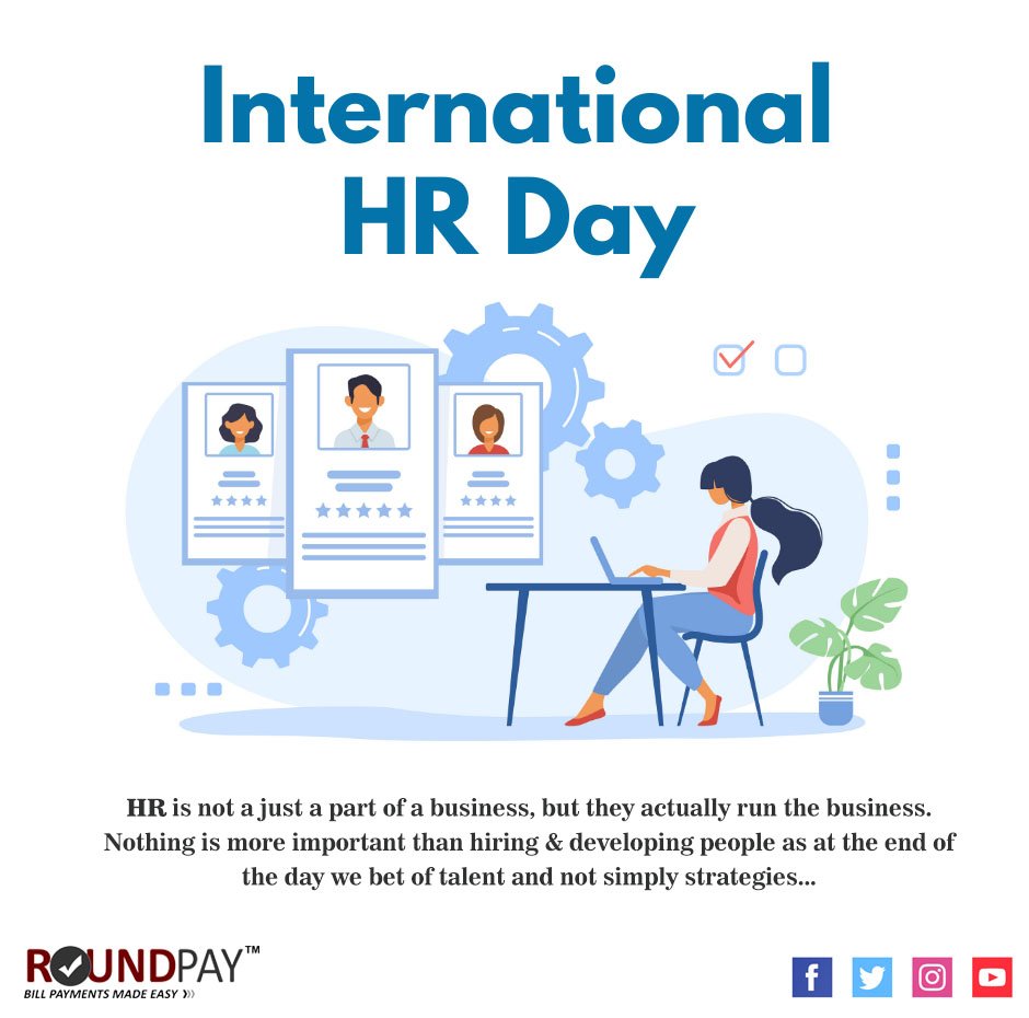 The unofficial psychologist , event planner, peacemeker & sometimes a motivator.

Get in touch with us today :- roundpay.in

#Roundpay #internationalhrday #socailmediamarketing #trendingnow #2022goals