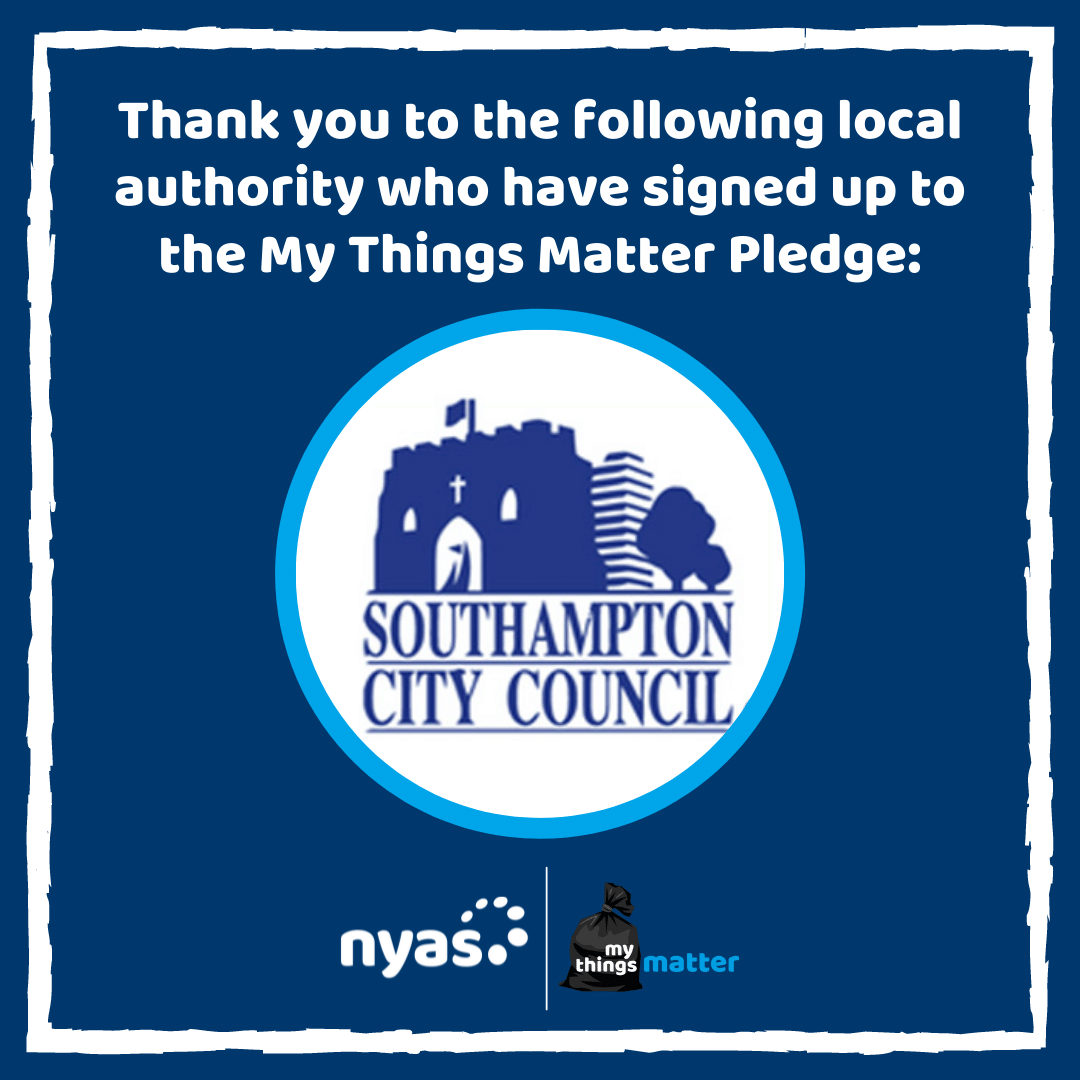 NYASServices's tweet photo. Thank you to the following local authority who has recently signed up to the #MyThingsMatter Pledge:
β’ @SouthamptonCC
This is the 20th Local Authority to sign our pledge. Could your LA be #21? β‘οΈ https://t.co/fIWpFXeXmZ
#makeachange #everychildmatters #movewithdignity https://t.co/DUlhJpg3Xa