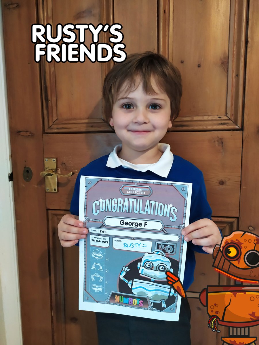 numbots's tweet photo. May's #RustysFriends brings us awesome costumes, amazing achievements, and fun in the classroom! 

🤖Thank you to this week's NumBots legends @HallingSch @Fairfield_First🤖

https://t.co/K9iJxJnaLm https://t.co/sVYdnmYMAx