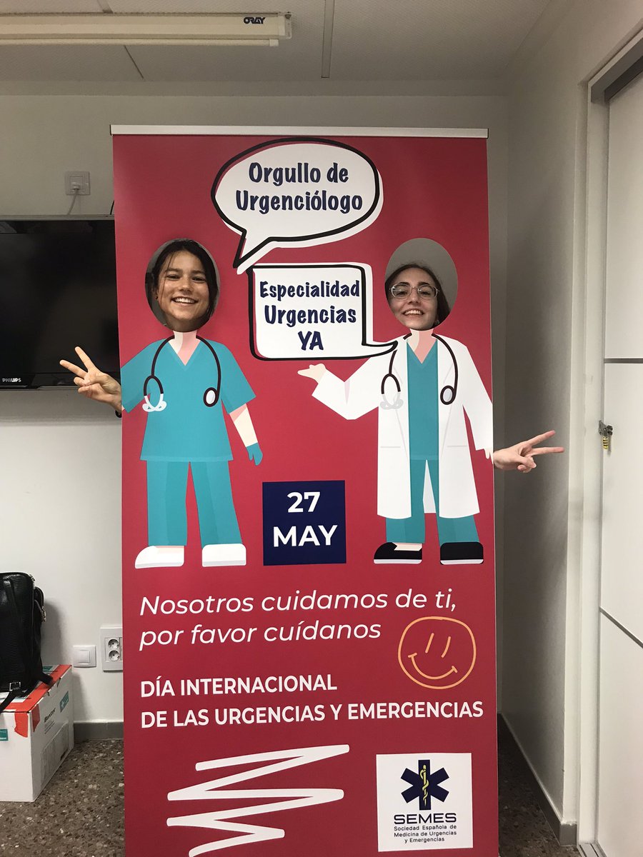 #EspecialidadUrgenciasYA #OrgullodeUrgenciólogo
<a href="/UrgenciasV/">Urgencias Clínico Valencia</a> <a href="/paula_reyes6/">Paula Reyes</a>