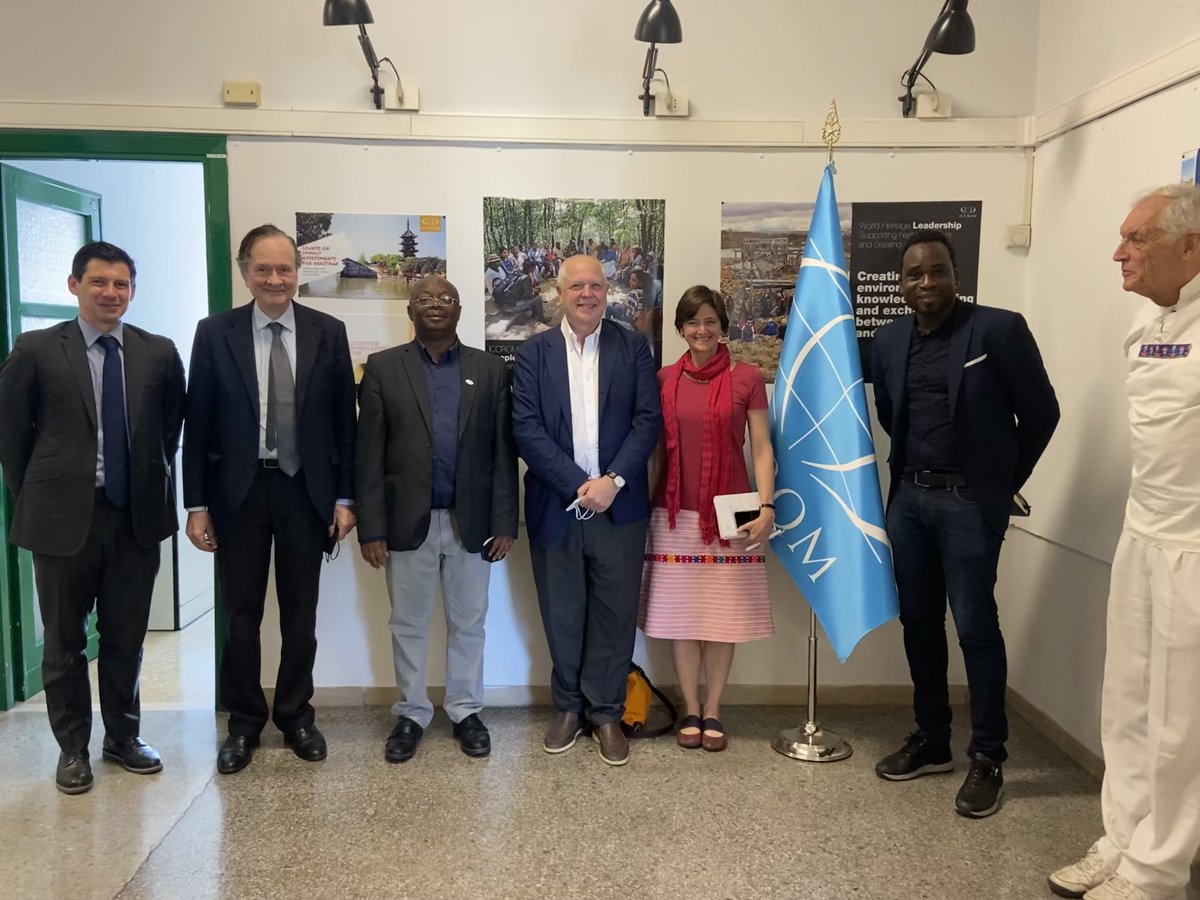 ICCROM's tweet photo. On 17 May 2022, our Director-General had the honour of meeting with representatives of #GoppionTechnology. The meeting was an opportunity to discuss continued collaboration in promoting #culturalheritage, particularly for activities in #Africa.
Read more๐https://t.co/91ml0x6yFc https://t.co/17Z6idCJgs