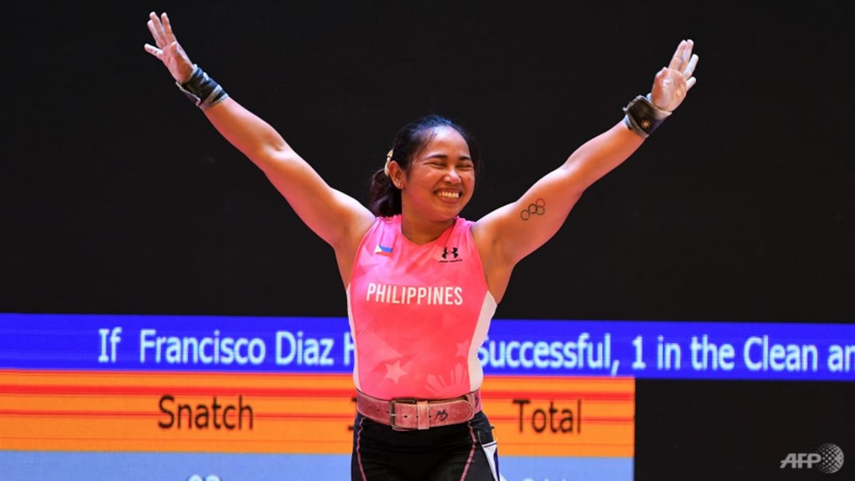ChannelNewsAsia's tweet photo. Philippine hero Diaz targets Olympic defence after SEA Games gold https://t.co/Pd6lLXQb2L https://t.co/oYW21uLqfj
