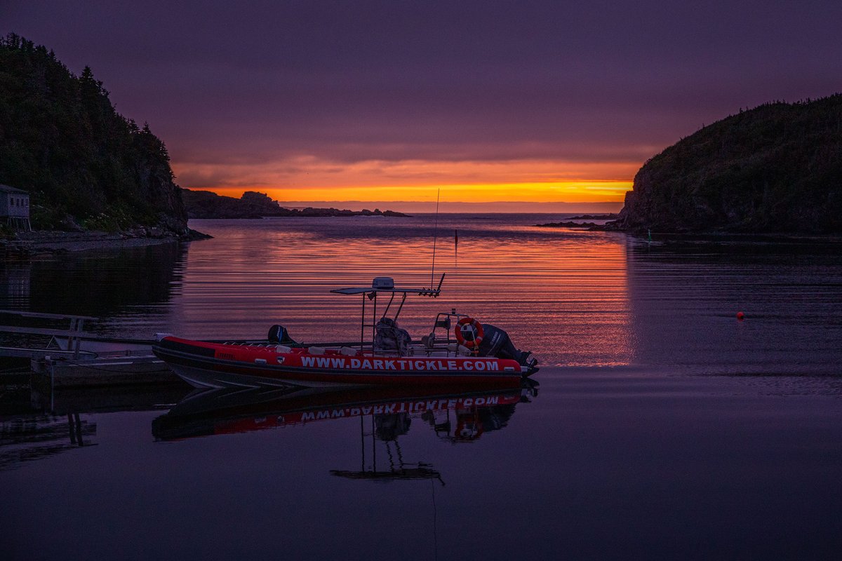 Beautiful sunrise with the John Joseph captured by our good friend Michael Winsor @newfoundland_photo_tours #icebergsnl #icebergs #exploreNL #exploreCanada