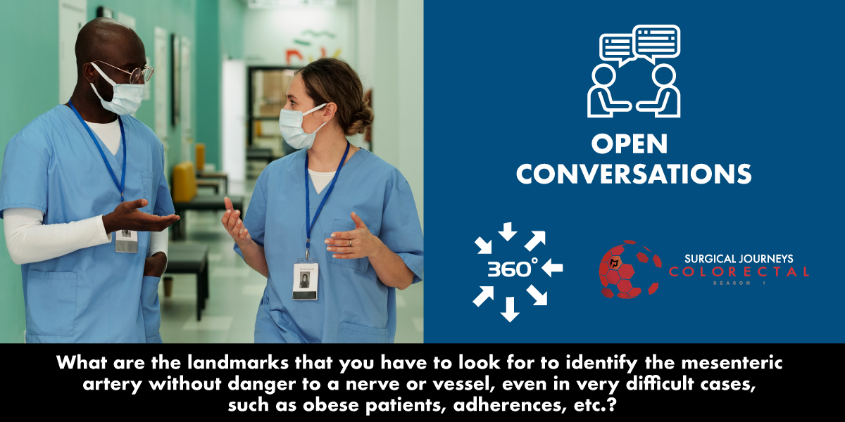AISChannel's tweet image. What are the landmarks that you have to look for to identify the mesenteric artery?

Enter the #OpenConversation section of #Colorectal360 and join discussions with experts from all over the world!

Why not start now?
➡ aischannel.com/forum/landmarks