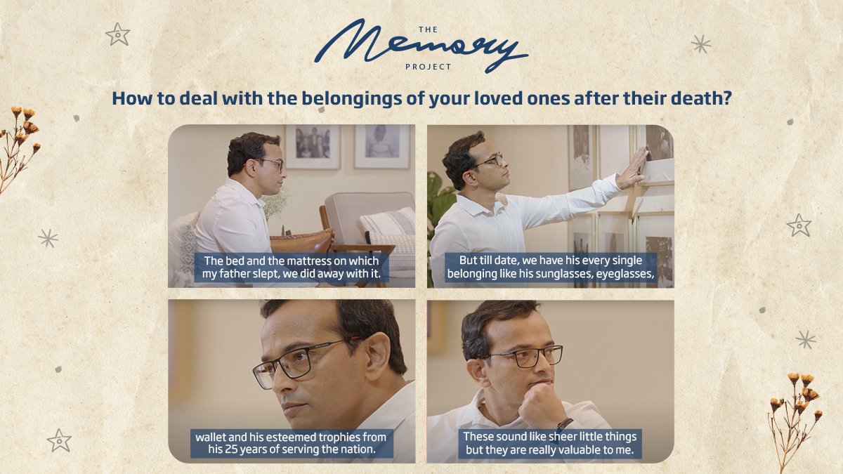 HDFCLIFE's tweet image. Their belongings makes you feel closer to them. It is up to you, how you cherish those belongings after they are gone. 
Here’s Shalabh with his story, what’s yours?
Visit the link to tell us about your story &amp;gt; cutt.ly/tHpUx75

#TheMemoryProject #TMP #SarUthaKeJiyo